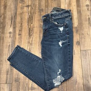 American Eagle Outfitters Men’s  Distressed Blue Jeans
